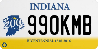 IN license plate 990KMB