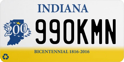 IN license plate 990KMN