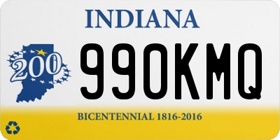 IN license plate 990KMQ