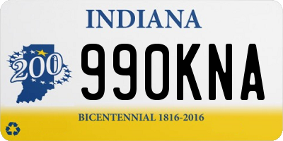 IN license plate 990KNA