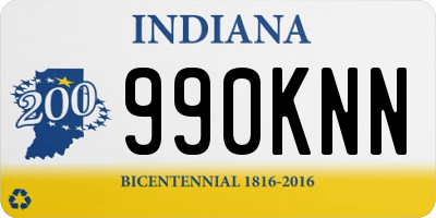 IN license plate 990KNN