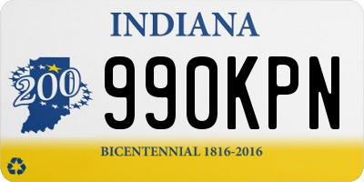 IN license plate 990KPN