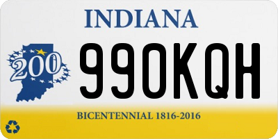 IN license plate 990KQH