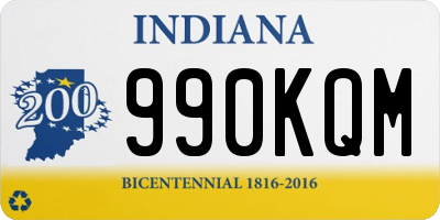 IN license plate 990KQM