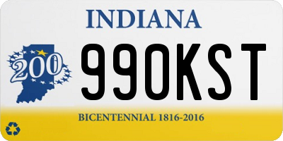 IN license plate 990KST