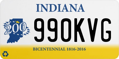 IN license plate 990KVG