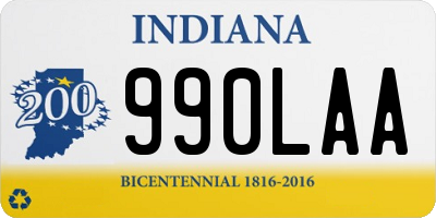 IN license plate 990LAA