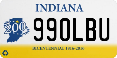 IN license plate 990LBU