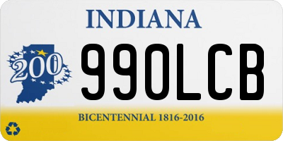 IN license plate 990LCB