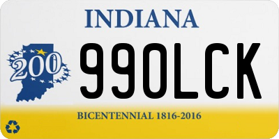 IN license plate 990LCK