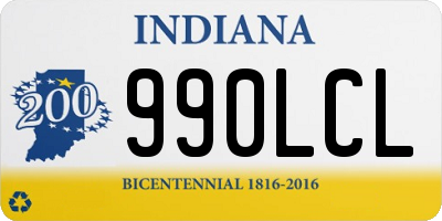 IN license plate 990LCL