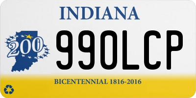 IN license plate 990LCP