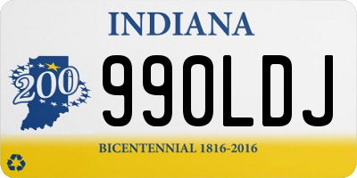 IN license plate 990LDJ