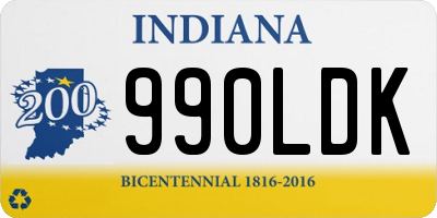 IN license plate 990LDK