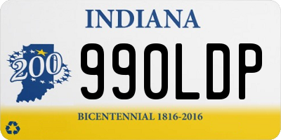 IN license plate 990LDP