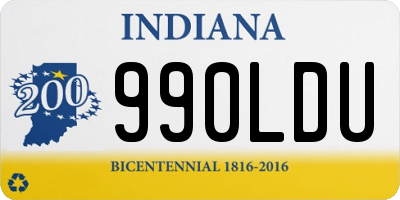 IN license plate 990LDU