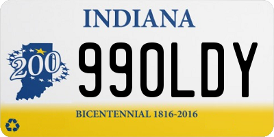 IN license plate 990LDY