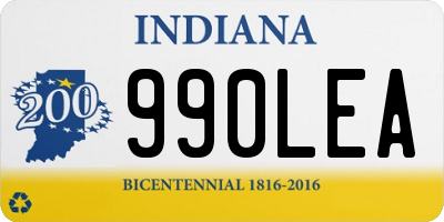 IN license plate 990LEA