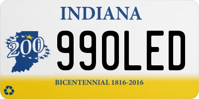 IN license plate 990LED