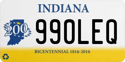 IN license plate 990LEQ