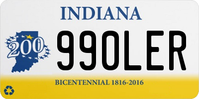 IN license plate 990LER