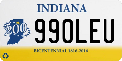 IN license plate 990LEU