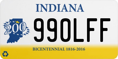 IN license plate 990LFF