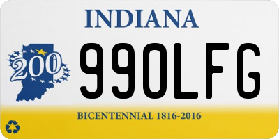 IN license plate 990LFG