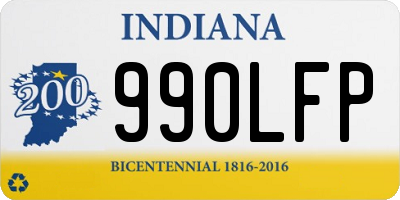 IN license plate 990LFP