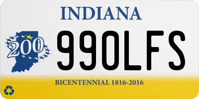 IN license plate 990LFS