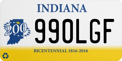 IN license plate 990LGF