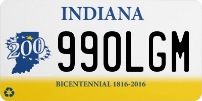 IN license plate 990LGM