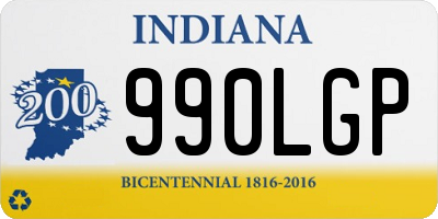 IN license plate 990LGP