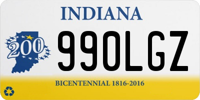 IN license plate 990LGZ