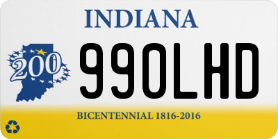 IN license plate 990LHD