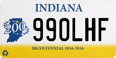 IN license plate 990LHF