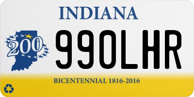 IN license plate 990LHR