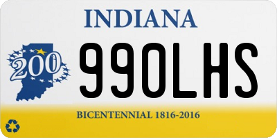 IN license plate 990LHS
