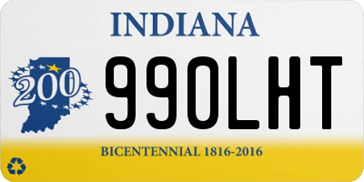 IN license plate 990LHT