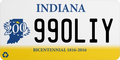 IN license plate 990LIY