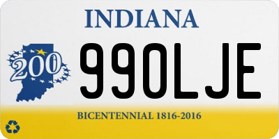 IN license plate 990LJE