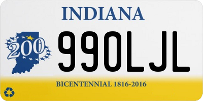 IN license plate 990LJL