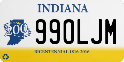 IN license plate 990LJM