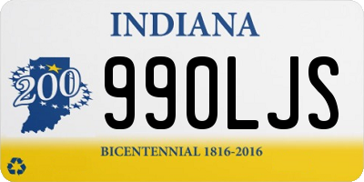 IN license plate 990LJS