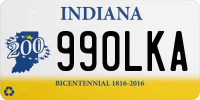 IN license plate 990LKA