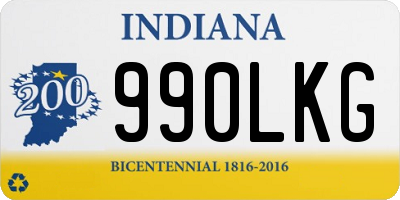IN license plate 990LKG
