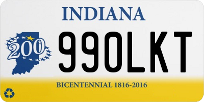 IN license plate 990LKT