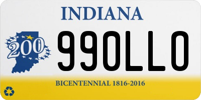 IN license plate 990LLO