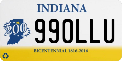 IN license plate 990LLU