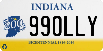 IN license plate 990LLY